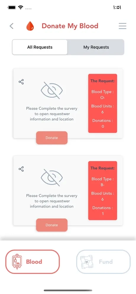 GiveLife: Blood Donation Matcher and Project Cowdfunding